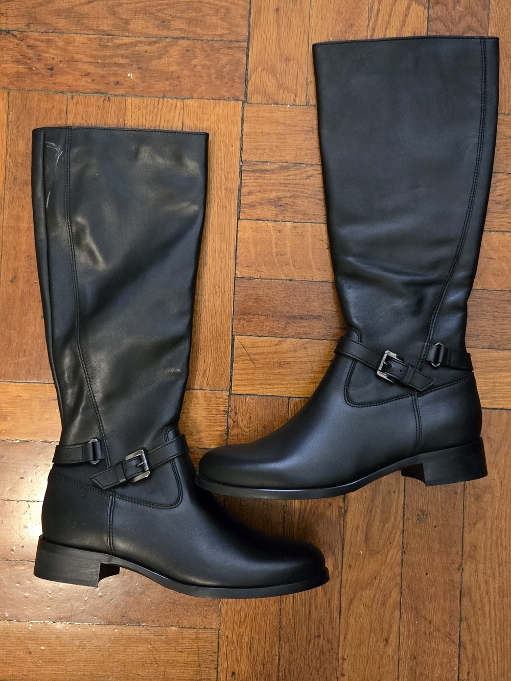 La Canadienne Black Leather Knee High Boots Women’s Size 8.5 New
